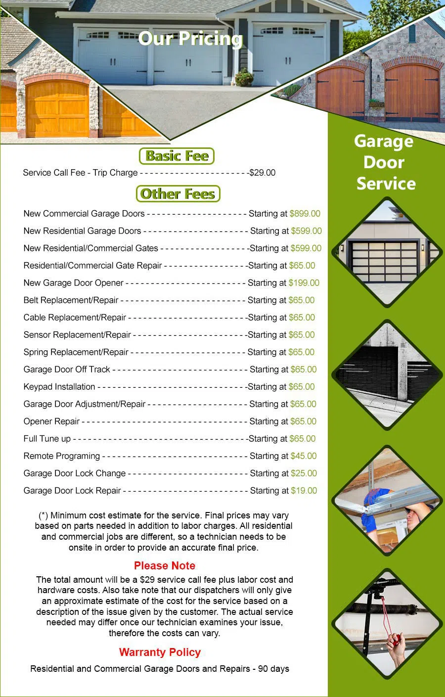 Interstate Garage Door Service Los Angeles, CA 323-508-4766